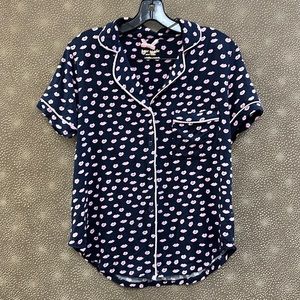 🔥🔥🔥Kate Spade Makeup Box Kisses Short Sleeve Pj Pajama
